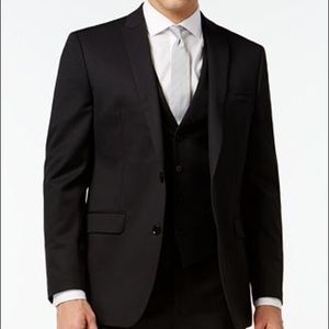 bar III Black Suit Blazer Jacket Wedding Prom